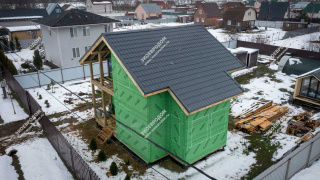 Дом в КП Карпово кантри клаб одноэтажный 102,9 м² из СИП панелей | фото, отзывы, цена