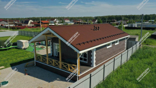 Дом в коттеджном поселке Долина Озер-2 одноэтажный 117,4 м² из СИП панелей | фото, отзывы, цена