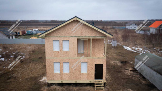 Дом в поселке Дубнево двухэтажный 112,5 м² из СИП панелей | фото, отзывы, цена