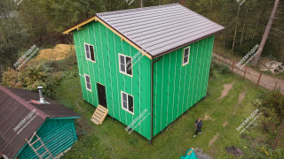Дом в СНТ Анфалово-2 двухэтажный 129,8 м² из СИП панелей | фото, отзывы, цена