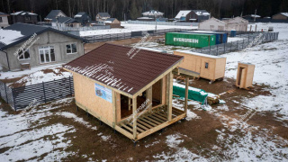 Дом в КП Еловый бор одноэтажный 37,5 м² из СИП панелей | фото, отзывы, цена