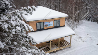 Дом в деревне Парамоново двухэтажный 183,1 м² из СИП панелей | фото, отзывы, цена