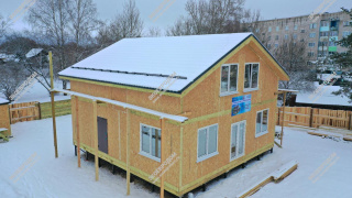 Дом в городе Осташков одноэтажный 190 м² из СИП панелей | фото, отзывы, цена