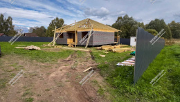 Дом в деревне Василисино одноэтажный 144 м² из СИП панелей | фото, отзывы, цена