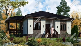 Дом в селе Дворцы одноэтажный 99,5 м² из СИП панелей | фото, отзывы, цена