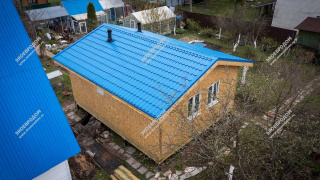 Дом в садовом товариществе Березняк одноэтажный 44,5 м² из СИП панелей | фото, отзывы, цена