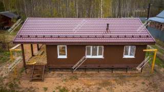 Дом в СНТ Покровчанин одноэтажный 94 м² из СИП панелей | фото, отзывы, цена