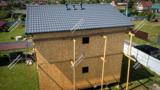 Дом на территории Авиатор двухэтажный 129,8 м² из СИП панелей | фото, отзывы, цена