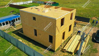 Дом в ИЖС Сказка-6 двухэтажный 160,0 м² из СИП панелей | фото, отзывы, цена