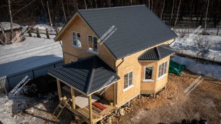 Дом в СНТ Вишенка 2 одноэтажный 130,4 м² из СИП панелей | фото, отзывы, цена