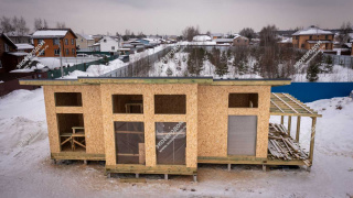 Дом в деревне Петровское одноэтажный 130,5 м² из СИП панелей | фото, отзывы, цена