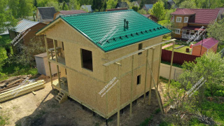 Дом в СТ Березка-3 двухэтажный 155,9 м² из СИП панелей | фото, отзывы, цена