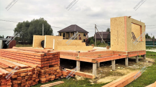 Дом в поселке Пески Московской области с двумя этажами 182,2 м² из СИП панелей | фото, отзывы, цена