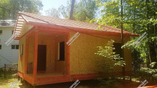 Дом в деревне Караулово Калужской области одноэтажный 43,2 м² из СИП панелей | фото, отзывы, цена