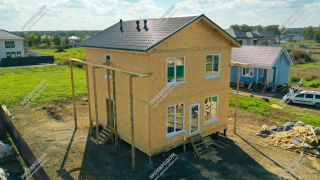 Дом в поселке Воладарского двухэтажный 135,0 м² из СИП панелей | фото, отзывы, цена