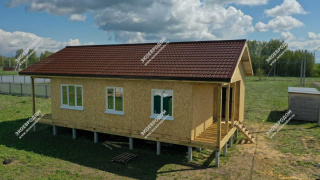 Дом в деревне Жирово одноэтажный 99,5 м² из СИП панелей | фото, отзывы, цена