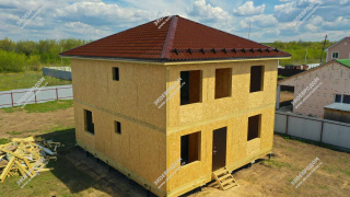 Дом в селе Карпово двухэтажный 161,5 м² из СИП панелей | фото, отзывы, цена