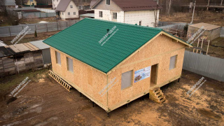 Дом в КП Колонтаево Клаб одноэтажный 100 м² из СИП панелей | фото, отзывы, цена