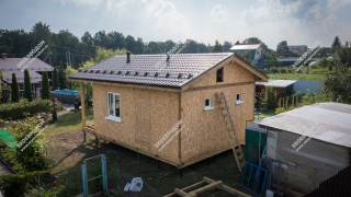 Дом в деревне Бухторма одноэтажный 52,5 м² из СИП панелей | фото, отзывы, цена