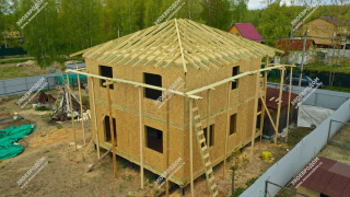 Дом в поселке Рябинка-1 двухэтажный 161,6 м² из СИП панелей | фото, отзывы, цена
