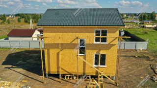 Дом в поселке Воладарского двухэтажный 135,0 м² из СИП панелей | фото, отзывы, цена