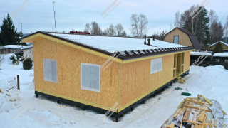 Дом в СНТ Шинник одноэтажный 126 м² из СИП панелей | фото, отзывы, цена
