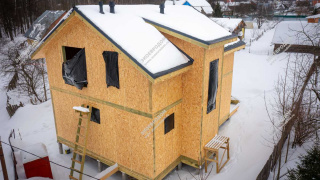 Дом в деревне Новая Слобода двухэтажный 130,5 м² из СИП панелей | фото, отзывы, цена