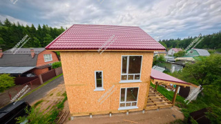 Дом в СНТ Кристалл-5 двухэтажный 132,8 м² из СИП панелей | фото, отзывы, цена