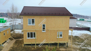 Дом в городе Коломне двухэтажный 189 м² из СИП панелей | фото, отзывы, цена