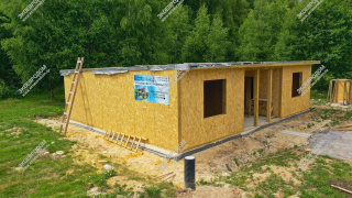 Дом в деревне Сенино одноэтажный 62,8 м² из СИП панелей | фото, отзывы, цена