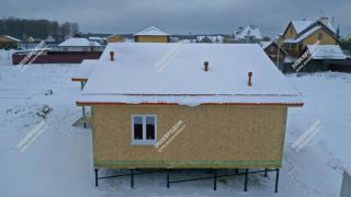 Дом в деревне Сенино одноэтажный 147,5 м² из СИП панелей | фото, отзывы, цена