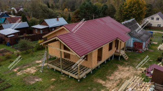 Дом в деревне Ястребово одноэтажный 162,5 м² из СИП панелей | фото, отзывы, цена