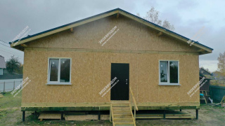 Дом в поселке Цюрупы одноэтажный 100,0 м² из СИП панелей | фото, отзывы, цена