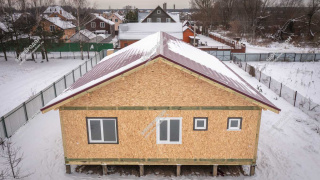 Дом в селе Речицы одноэтажный 145,2 м² из СИП панелей | фото, отзывы, цена