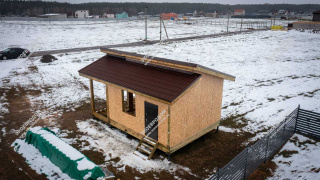 Дом в КП Еловый бор одноэтажный 37,5 м² из СИП панелей | фото, отзывы, цена