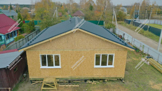 Дом в поселке Цюрупы одноэтажный 100,0 м² из СИП панелей | фото, отзывы, цена