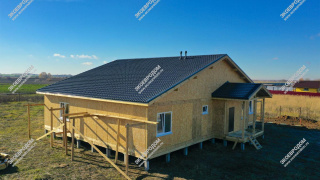 Дом в селе Лукерьино одноэтажный 255,2 м² из СИП панелей | фото, отзывы, цена