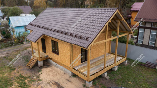 Дом в СНТ Скала Протвино одноэтажный 91,8 м² из СИП панелей | фото, отзывы, цена