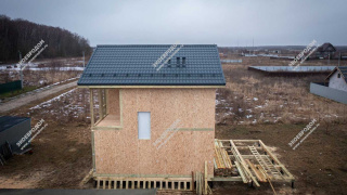 Дом в поселке Дубнево двухэтажный 112,5 м² из СИП панелей | фото, отзывы, цена