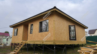 Дом в селе Вороново одноэтажный 117,3 м² из СИП панелей | фото, отзывы, цена