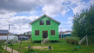 Дом в ДНП Лесные узоры двухэтажный 112,5 м² из СИП панелей | фото, отзывы, цена