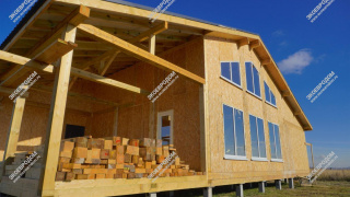 Дом в селе Лукерьино одноэтажный 255,2 м² из СИП панелей | фото, отзывы, цена