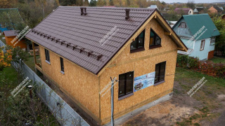 Дом в СНТ Скала Протвино одноэтажный 91,8 м² из СИП панелей | фото, отзывы, цена