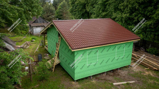 Дом в деревне Большая Ильинка одноэтажный 100 м² из СИП панелей | фото, отзывы, цена