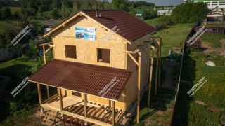 Дом в селе Сынково двухэтажный 130,2 м² из СИП панелей | фото, отзывы, цена