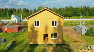 Дом в деревне Троицкое двухэтажный 137,8 м2 из СИП панелей | фото, отзывы, цена