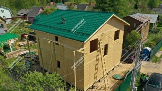 Дом в СТ Березка-3 двухэтажный 155,9 м² из СИП панелей | фото, отзывы, цена