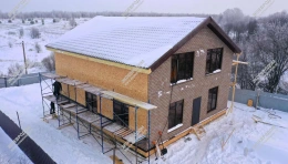 Дом в Новоалександрово одноэтажный с мансардным этажом 225,6 м² из СИП панелей | фото, отзывы, цена