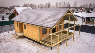 Дом в ДНП Дубрава 1 одноэтажный 119 м² из СИП панелей | фото, отзывы, цена