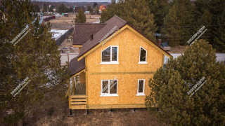 Дом в СНТ Сосновый Бор двухэтажный 132,7 м² из СИП панелей | фото, отзывы, цена